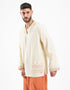Cotton hoodie shirt with long sleeves